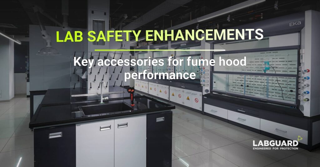 Accessories to enhance fume hood safety