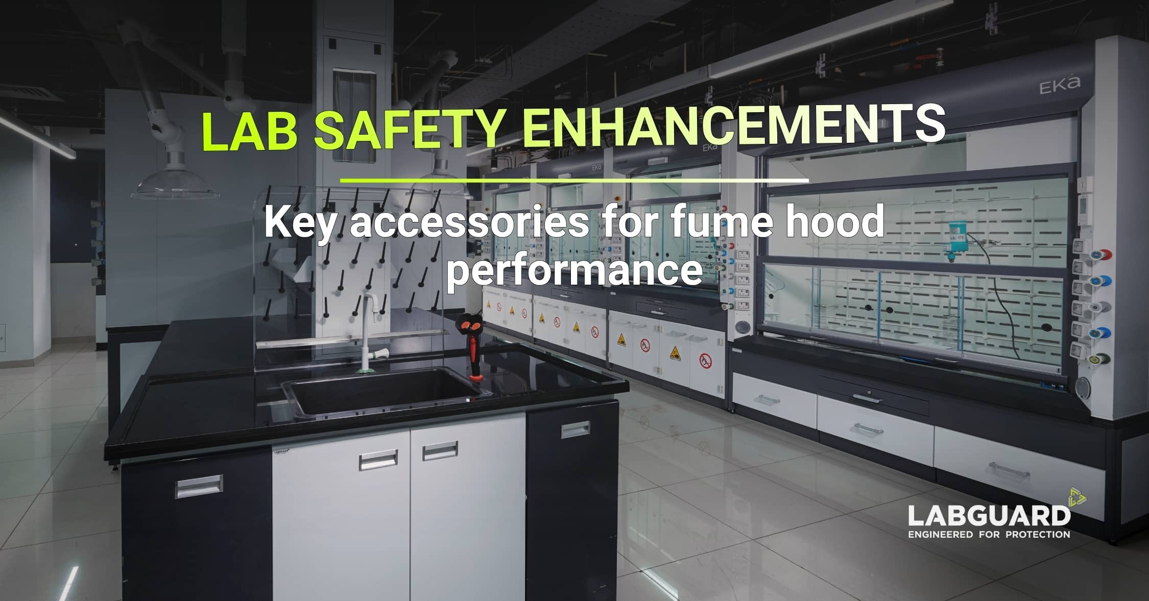 Accessories to enhance fume hood safety