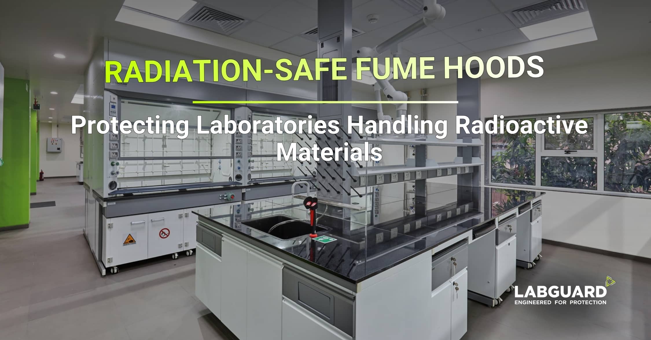Radiation-safe laboratory fume hood design