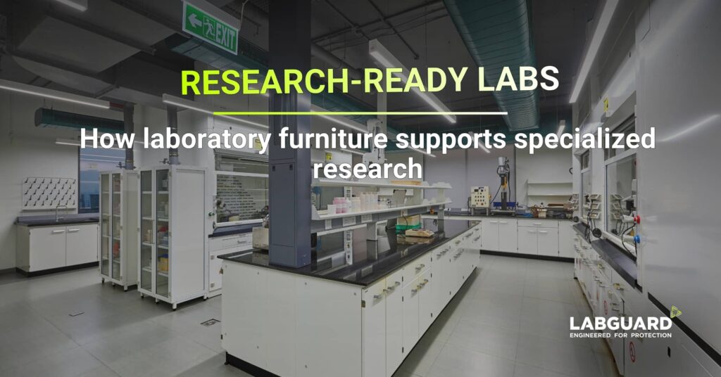 Laboratory furniture for specialized research areas