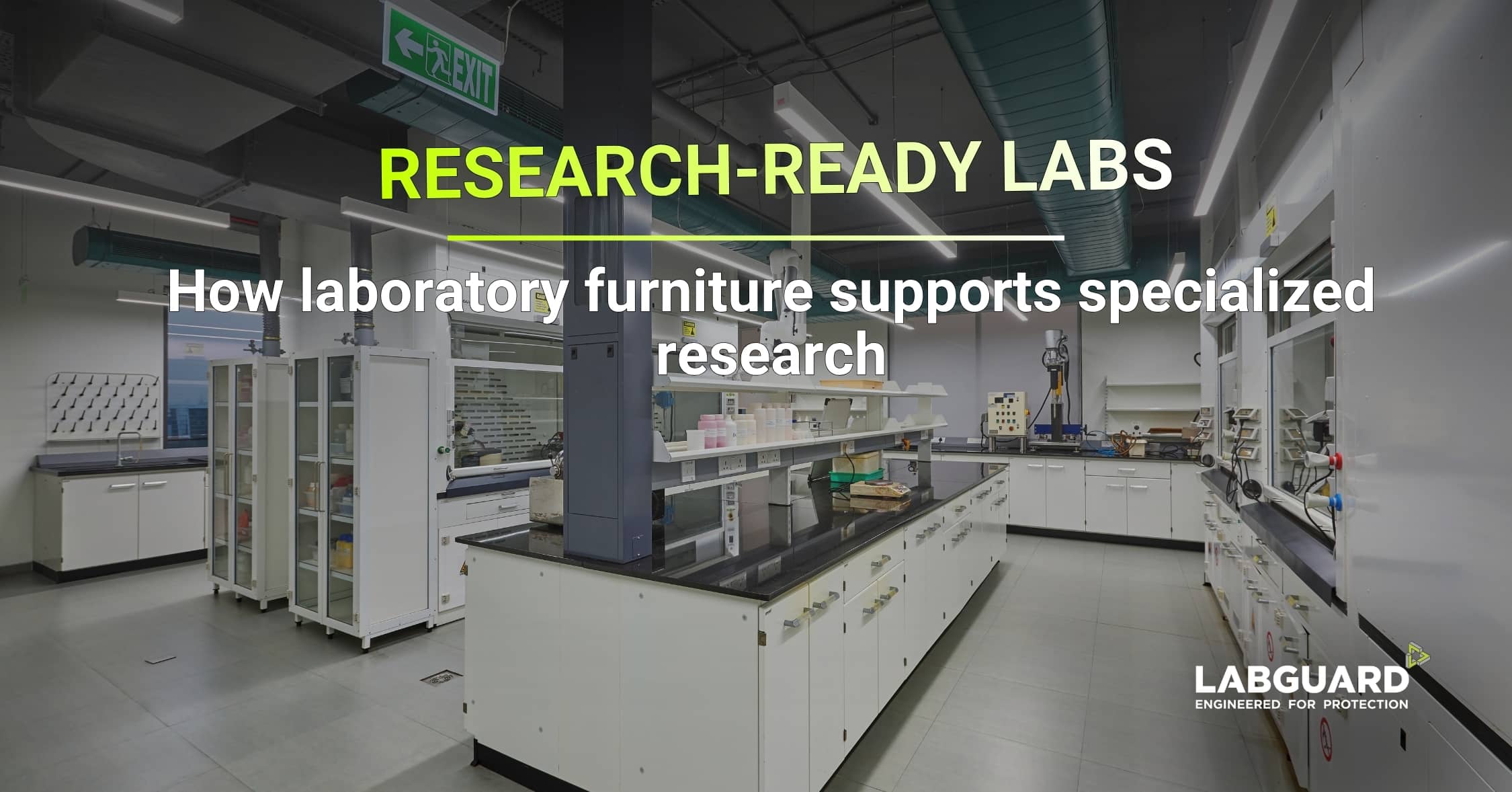Laboratory furniture for specialized research areas
